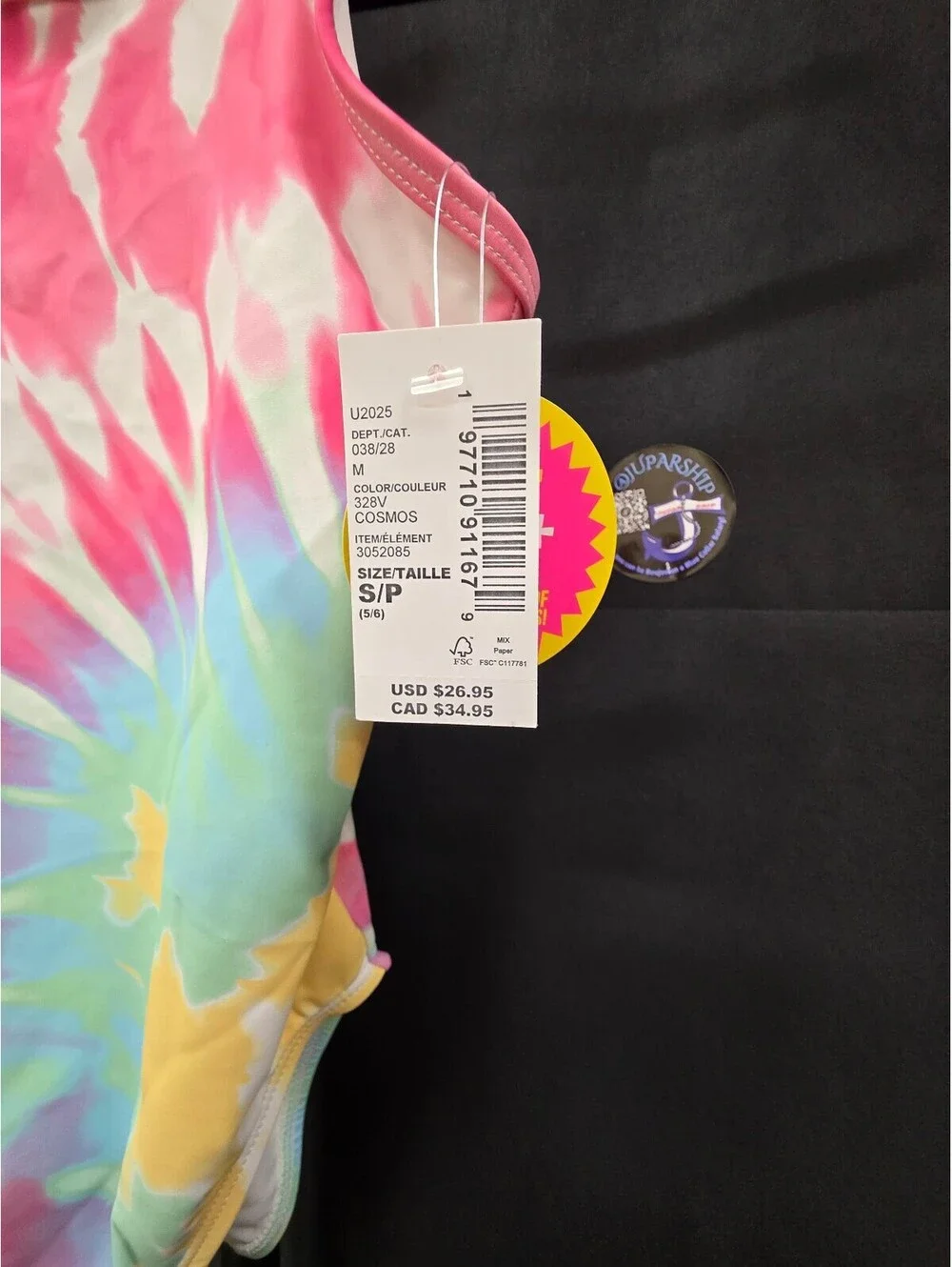 THE CHILDREN’S PLACE GIRLS ONE‑PIECE SWIMSUIT COSMOS SIZE SMALL